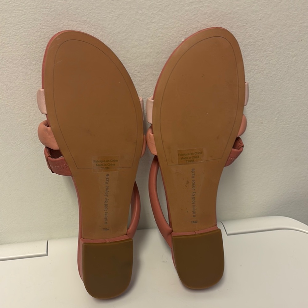 AVEC LES FILLES Carla Sandal in Dusty Rose
 With Some Peeling inside Sole - Picture 5 of 8